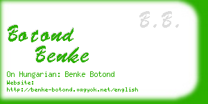 botond benke business card